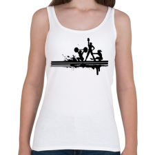 PRINTFASHION Sportolás - Női atléta - Fehér női trikó