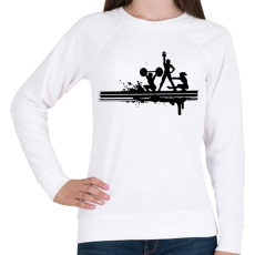 PRINTFASHION Sportolás - Női pulóver - Fehér