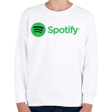 PRINTFASHION Spotify - Gyerek pulóver - Fehér