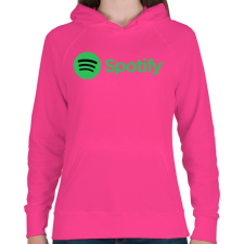 PRINTFASHION Spotify - Női kapucnis pulóver - Fukszia női pulóver, kardigán