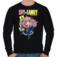PRINTFASHION SPY FAMILY - ANYA - Férfi pulóver - Fekete férfi pulóver, kardigán