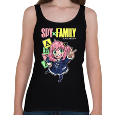 PRINTFASHION SPY FAMILY - ANYA - Női atléta - Fekete női trikó