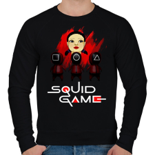 PRINTFASHION squid game2 - Férfi pulóver - Fekete férfi pulóver, kardigán
