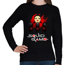 PRINTFASHION squid game2 - Női pulóver - Fekete női pulóver, kardigán