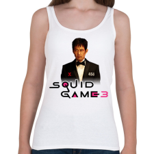 PRINTFASHION Squid game 3 gi hun - Női atléta - Fehér női trikó