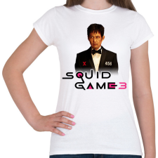 PRINTFASHION Squid game 3 gi hun - Női póló - Fehér női póló