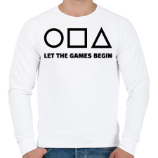 PRINTFASHION SQUID GAME 4 - Férfi pulóver - Fehér férfi pulóver, kardigán