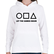 PRINTFASHION SQUID GAME 4 - Női kapucnis pulóver - Fehér női pulóver, kardigán