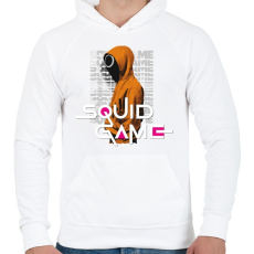 PRINTFASHION squid game art 2 - Férfi kapucnis pulóver - Fehér