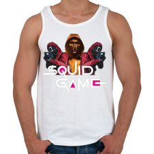 PRINTFASHION Squid game boss and soldiers 2 - Férfi atléta - Fehér atléta, trikó