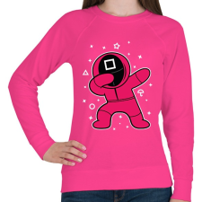 PRINTFASHION Squid Game Dab négyszög fehér - Női pulóver - Fukszia női pulóver, kardigán