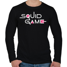PRINTFASHION Squid Game - Férfi hosszú ujjú póló - Fekete