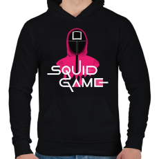 PRINTFASHION Squid Game - Férfi kapucnis pulóver - Fekete