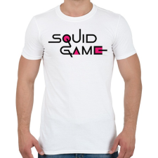 PRINTFASHION Squid Game - Férfi póló - Fehér férfi póló
