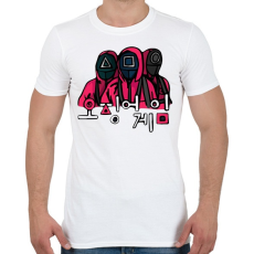 PRINTFASHION Squid Game - Férfi póló - Fehér