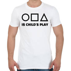 PRINTFASHION SQUID GAME - Férfi póló - Fehér