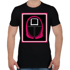 PRINTFASHION Squid Game - Férfi póló - Fekete