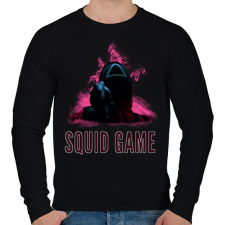 PRINTFASHION squid game - Férfi pulóver - Fekete férfi pulóver, kardigán