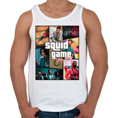 PRINTFASHION Squid Game GTA - Férfi atléta - Fehér