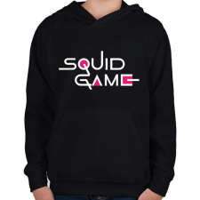 PRINTFASHION Squid Game - Gyerek kapucnis pulóver - Fekete gyerek pulóver, kardigán