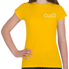 PRINTFASHION Squid Game jelek zseb - Női póló - Sárga női póló