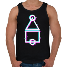 PRINTFASHION Squid Game Logo - Férfi atléta - Fekete atléta, trikó