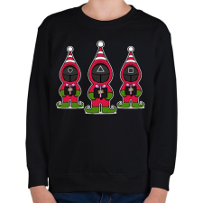 PRINTFASHION Squid Game Manók - Gyerek pulóver - Fekete gyerek pulóver, kardigán