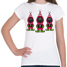 PRINTFASHION Squid Game Manók - Női póló - Fehér női póló