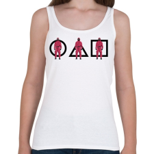 PRINTFASHION Squid Game - Női atléta - Fehér női trikó