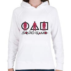 PRINTFASHION Squid Game - Női kapucnis pulóver - Fehér
