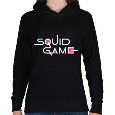 PRINTFASHION Squid Game - Női kapucnis pulóver - Fekete