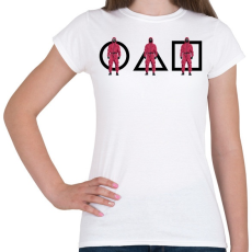 PRINTFASHION Squid Game - Női póló - Fehér