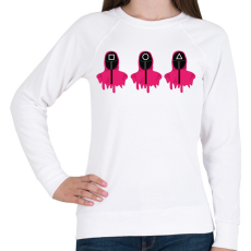 PRINTFASHION Squid Game - Női pulóver - Fehér