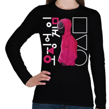 PRINTFASHION Squid game -nyerd meg az életed 03 - Női hosszú ujjú póló - Fekete női póló