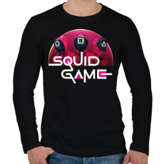 PRINTFASHION Squid game - nyerd meg az életed 05 - Férfi hosszú ujjú póló - Fekete