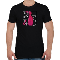 PRINTFASHION Squid game -nyerd meg az életed art 3 - Férfi póló - Fekete