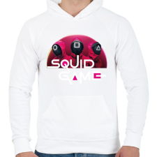 PRINTFASHION Squid game - nyerd meg az életed - Férfi kapucnis pulóver - Fehér férfi pulóver, kardigán