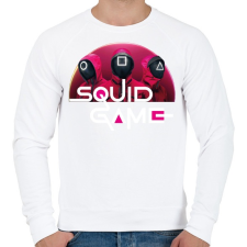 PRINTFASHION Squid game - nyerd meg az életed - Férfi pulóver - Fehér férfi pulóver, kardigán