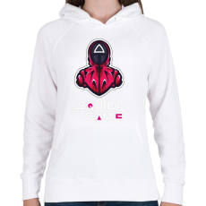 PRINTFASHION Squid game - Nyerd meg az életed N8 - Női kapucnis pulóver - Fehér