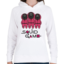 PRINTFASHION Squid Game - Nyerd meg az életed - Női kapucnis pulóver - Fehér női pulóver, kardigán