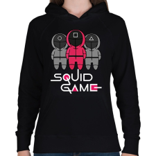 PRINTFASHION Squid Game - Nyerd meg az életed - Női kapucnis pulóver - Fekete női pulóver, kardigán