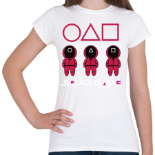 PRINTFASHION Squid game - nyerd meg az életed  - Női póló - Fehér női póló