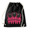 PRINTFASHION Squid Game - Nyerd meg az életed - Sportzsák, Tornazsák - Fekete