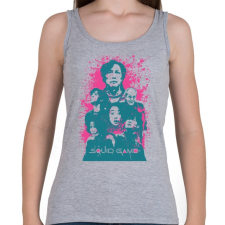 PRINTFASHION SQUID GAME paint - Női atléta - Sport szürke női trikó