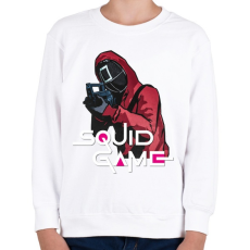 PRINTFASHION Squid game soldier 2 - Nyerd meg az életed  - Gyerek pulóver - Fehér