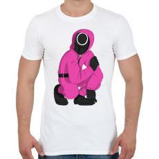 PRINTFASHION Squid Game Soldier - Férfi póló - Fehér