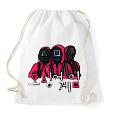 PRINTFASHION Squid Game - Sportzsák, Tornazsák - Fehér tornazsák