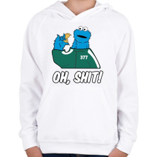 PRINTFASHION Squid Game - Sütiszörny - Gyerek kapucnis pulóver - Fehér