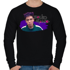 PRINTFASHION Squid game thanos - Férfi pulóver - Fekete férfi pulóver, kardigán
