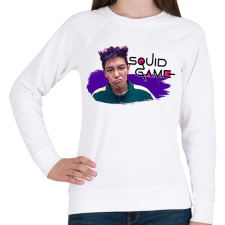 PRINTFASHION Squid game thanos - Női pulóver - Fehér női pulóver, kardigán